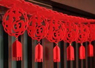 8 Pack 26.2" Long Assembled 2mm felt garland for Chinese New Year